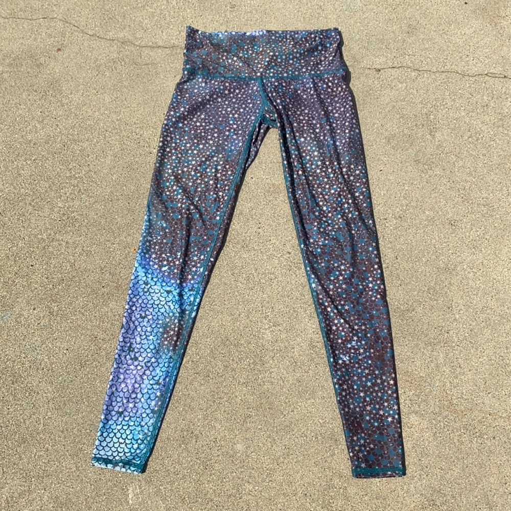 Teeki Mermaid Fairy Queen Teal Hot yoga Pant small